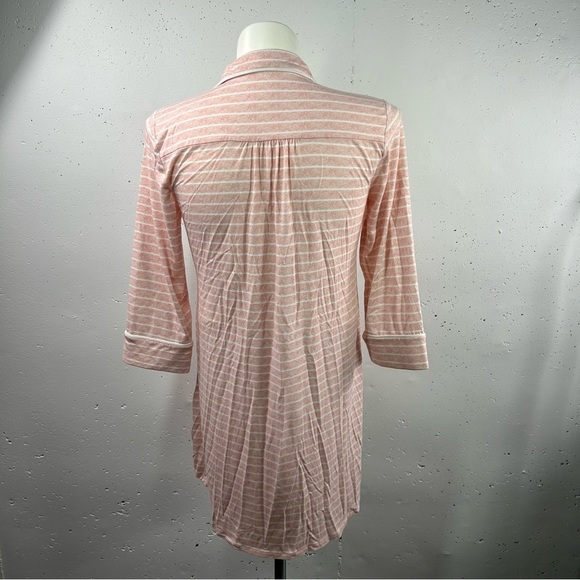 Bare Necessities Pink Stripe Cooling Light Nights Sleep Shirt S - Picture 8 of 8
